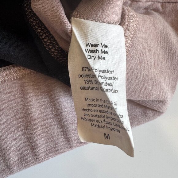 Beyond Yoga High-Neck Sports Bra Cropped Top Size Medium Gray Pink - Picture 2 of 5